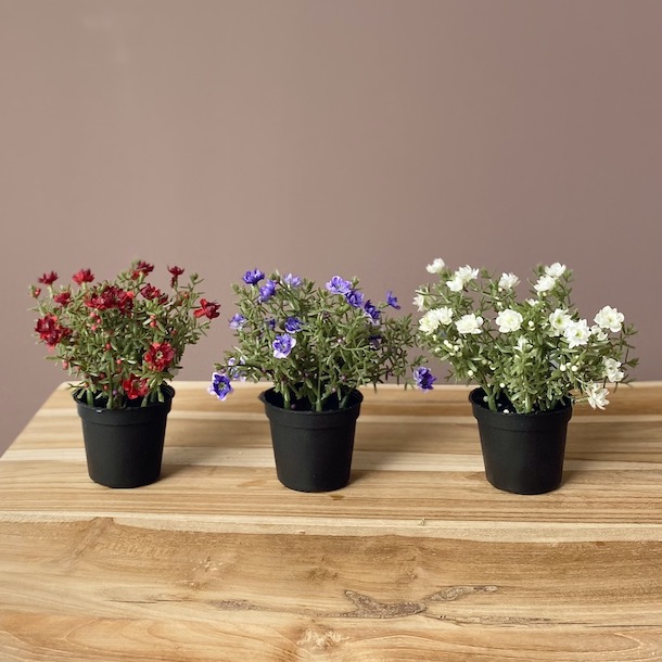 Miniblomst 14 Cm Kunstige Planter COW CONCEPT