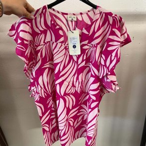 ZeZe Kort�rmet skjorte med fl�se�rme L-XXL