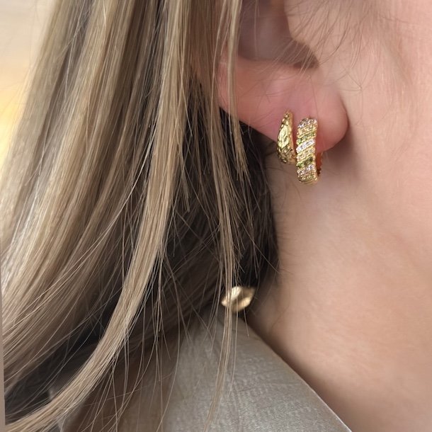 Hoops CAPPA 12 mm Forgyldt slv