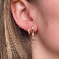 Hoops CAPPA 12 mm Forgyldt slv