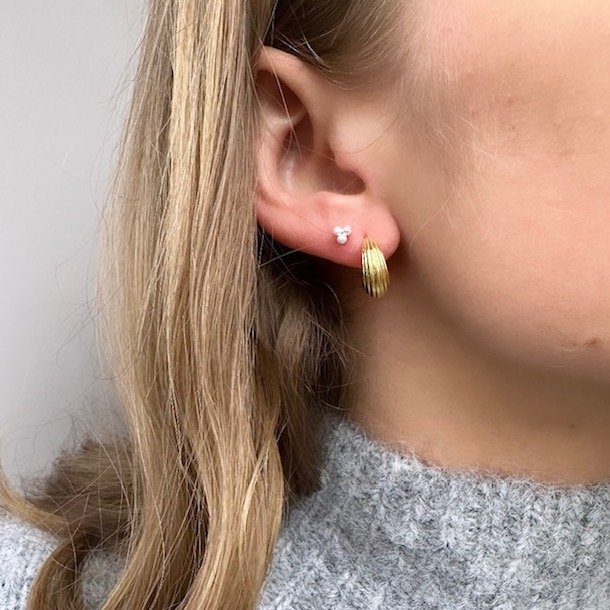 restik creoler SUE 15 mm Forgyldt Slv