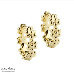 Hoops LOTS OF FLOWERS 15 mm Forgyldt Slv