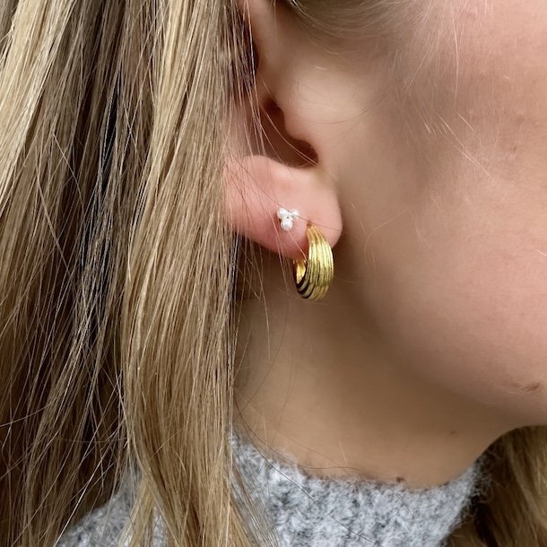 restik creoler SUE 15 mm Forgyldt Slv