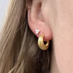 restik creoler SUE 15 mm Forgyldt Slv