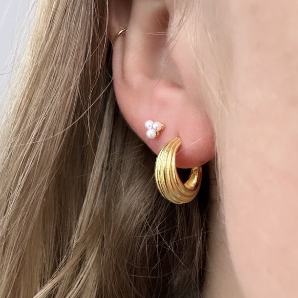 restik creoler SUE 15 mm Forgyldt Slv