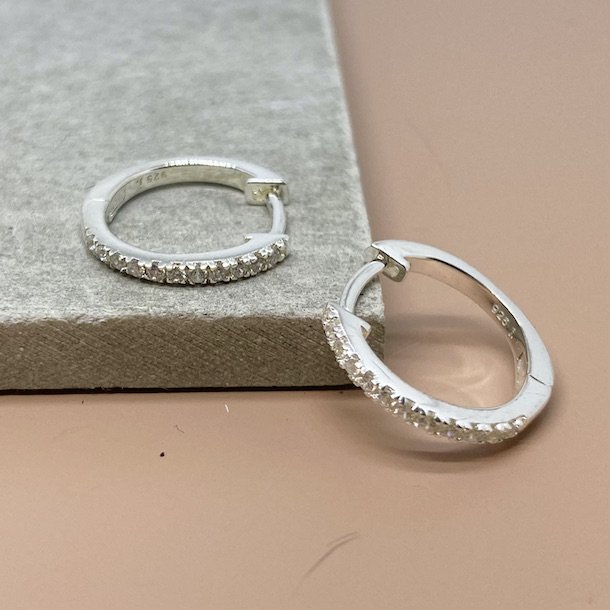 RAYA  hoops 15 mm sterling sølv