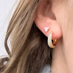 Hoop DARLING EMMA  Forgyldt Slv