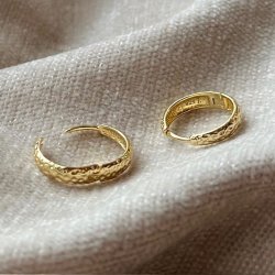 Hoops CAPPA 16 mm Forgyldt slv