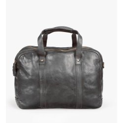 Safford computertaske washed skind