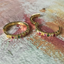 Creoler multi 20 mm - forgyldt slv 