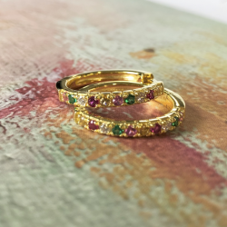 Creoler multi 20 mm - forgyldt slv 