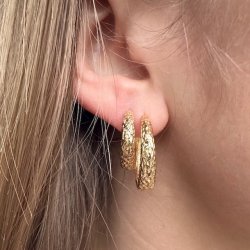 Hoops CAPPA 20 mm Forgyldt slv