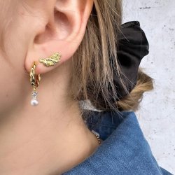 Hoops CURLY SKY 20 mm Forgyldt Slv