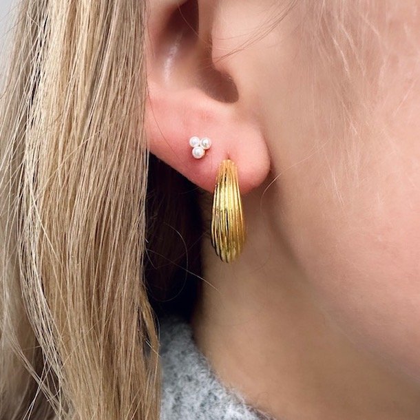 restik creoler SUE 20 mm Forgyldt Slv