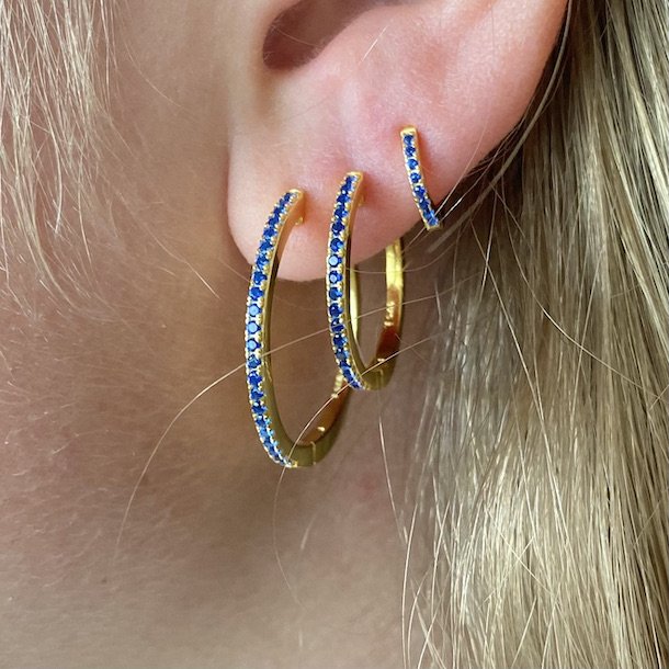 Caitlin hoops 20 mm forgyldt