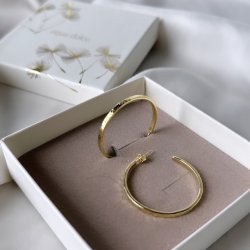 Hoops ELENA 30 mm Forgyldt Slv