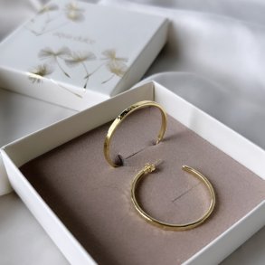 Hoops ELENA 30 mm Forgyldt Slv