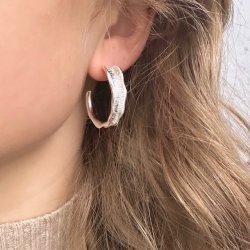 HOOPS NEW FANNY 30 mm sterling slv