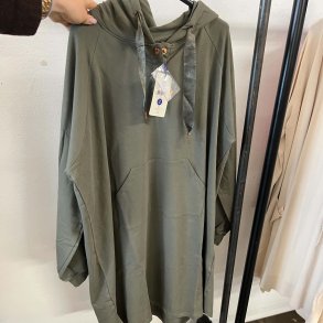 ZeZe Sweatshirt kjole oliven L-XL