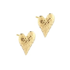 restikker hjerte LOVE ME BIG Forgyldt Slv