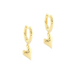 HOOPS LOVE ME Forgyldt Slv