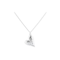 Halskde hjerte LOVE ME  Slv