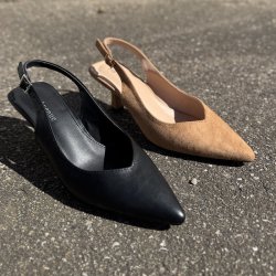 Slingback pump Freja sort Str. 36-41