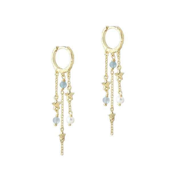 Hoops STELLA BLUE Forgyldt slv