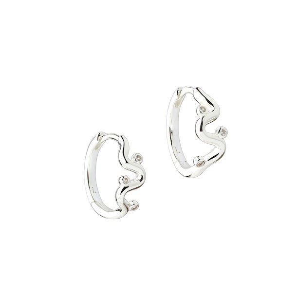 Hoops WAVY Sterling slv