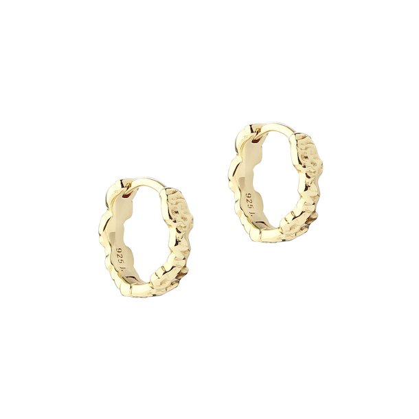 Hoops NEW MILA 12 mm forgyldt slv