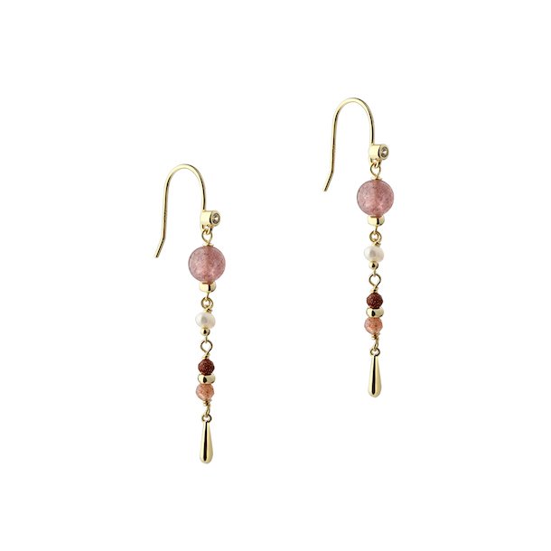 rekrog PEACHY Forgyldt slv