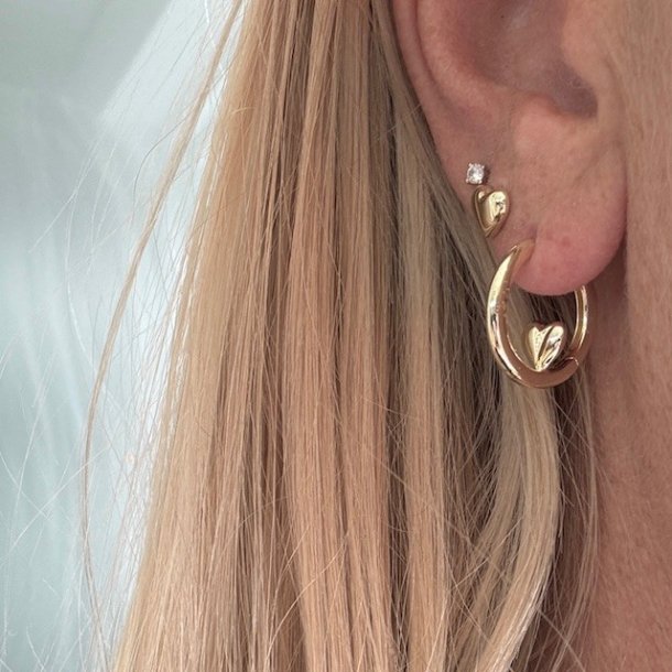 HOOP KARLA forgyldt slv