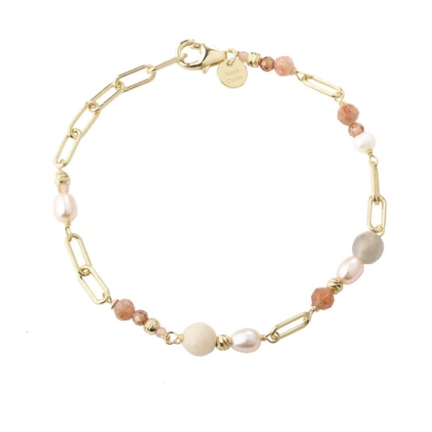 Armbnd SUNELLA LINK Armbnd forgyldt slv