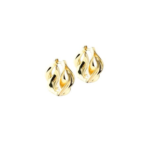 HOOP CURVA HOOP forgyldt slv