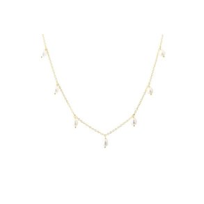 Halskde LUNELLA Halskde forgyldt slv