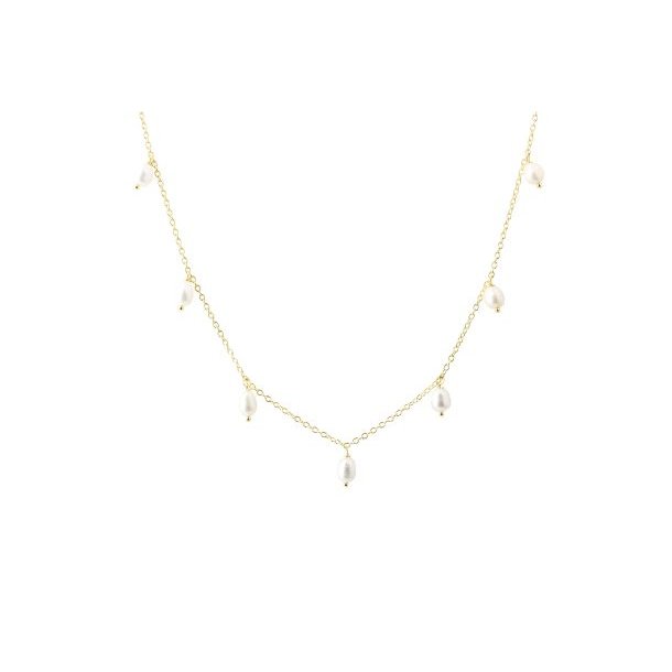 Halskde LUNELLA Halskde forgyldt slv