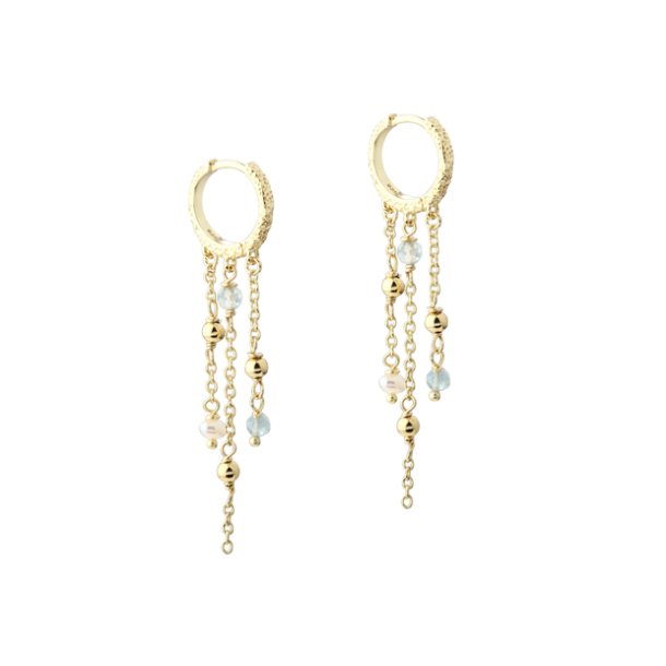 HOOP LUNELLA SKY forgyldt slv