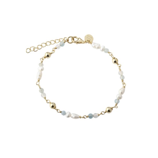 Armbnd LUNELLA SKY forgyldt slv