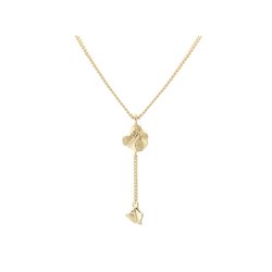 Y-Halskde NEW FOLIO forgyldt slv