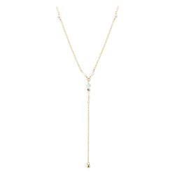 Halsk�de SINNA PEARL 45 + 3 CM. Forgyldt S�lv