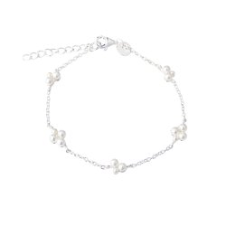 Armb�nd LUNA CLUSTER 17 + 3 CM - S�lv