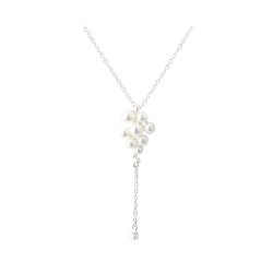 Halsk�de LUNA CLUSTER 45 + 3 CM.  - S�lv