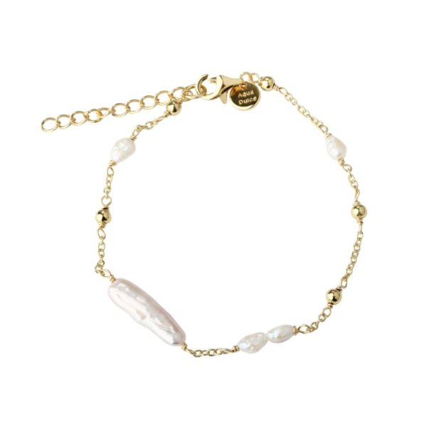 Armb�nd MOONLIGHT 17 + 3 CM - Forgyldt S�lv