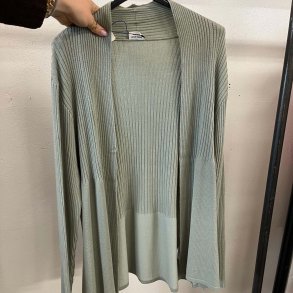 ZeZe Kort cardigan i st�vet gr�n str S-L