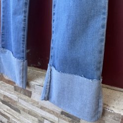 Jeans wide leg 7/8 str. XS-XXL