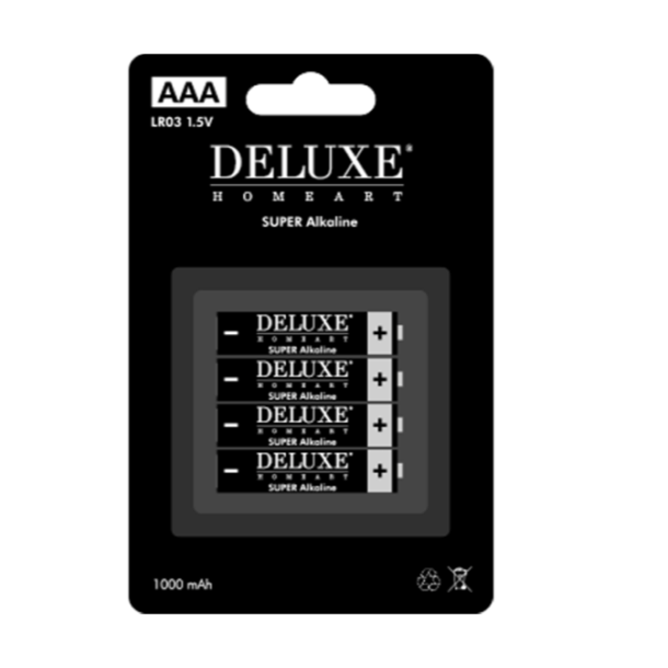 Pakke med 4 x AAA-Batterier