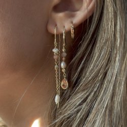 HOOP CHAMPELLA HOOP forgyldt s�lv