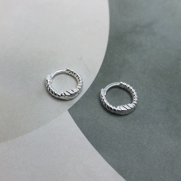Chunky twirl hoop slv