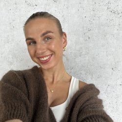 Halskde KARLA forgyldt slv