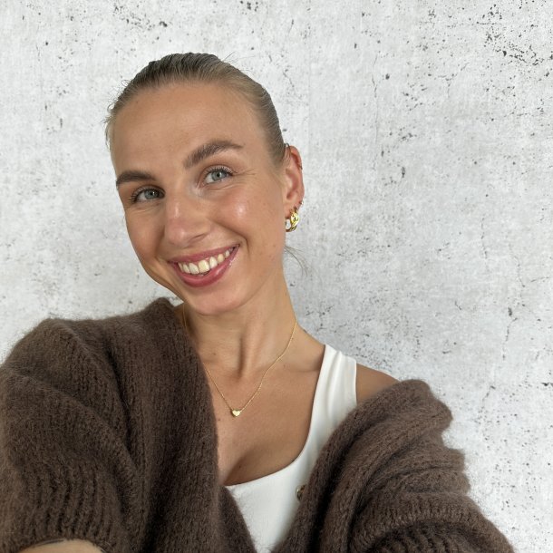 Halskde KARLA forgyldt slv